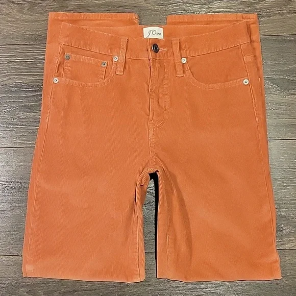 ❤️ NWOT! J CREW CORDUROY HIGH RISE VINTAGE SLIM STRAIGHT JEANS / PANTS, 4 (27) - Picture 1 of 7